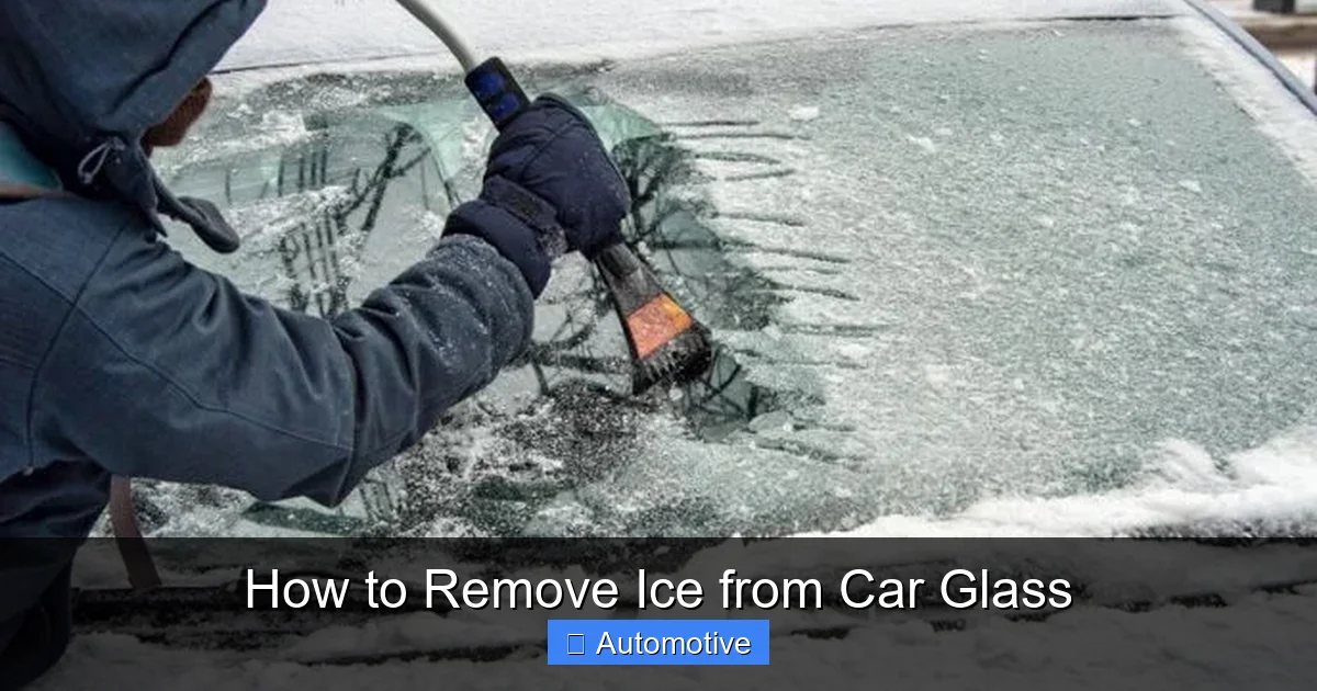 How to Remove Ice from Car Glass