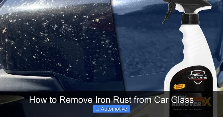 How to Remove Iron Rust from Car Glass