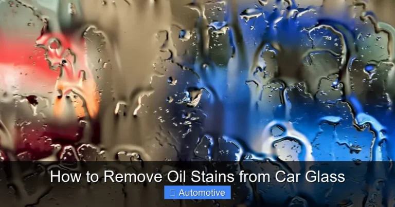How to Remove Oil Stains from Car Glass