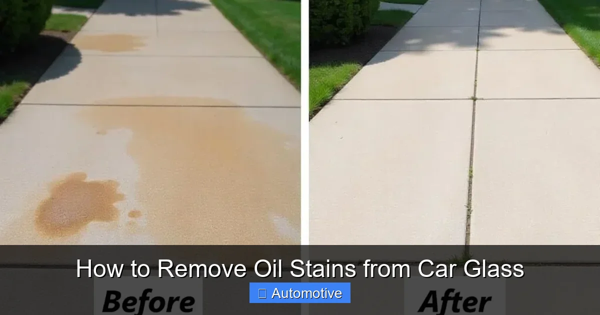 How to Remove Oil Stains from Car Glass