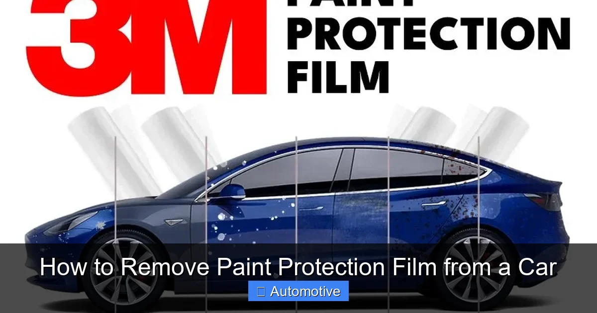 How to Remove Paint Protection Film from a Car