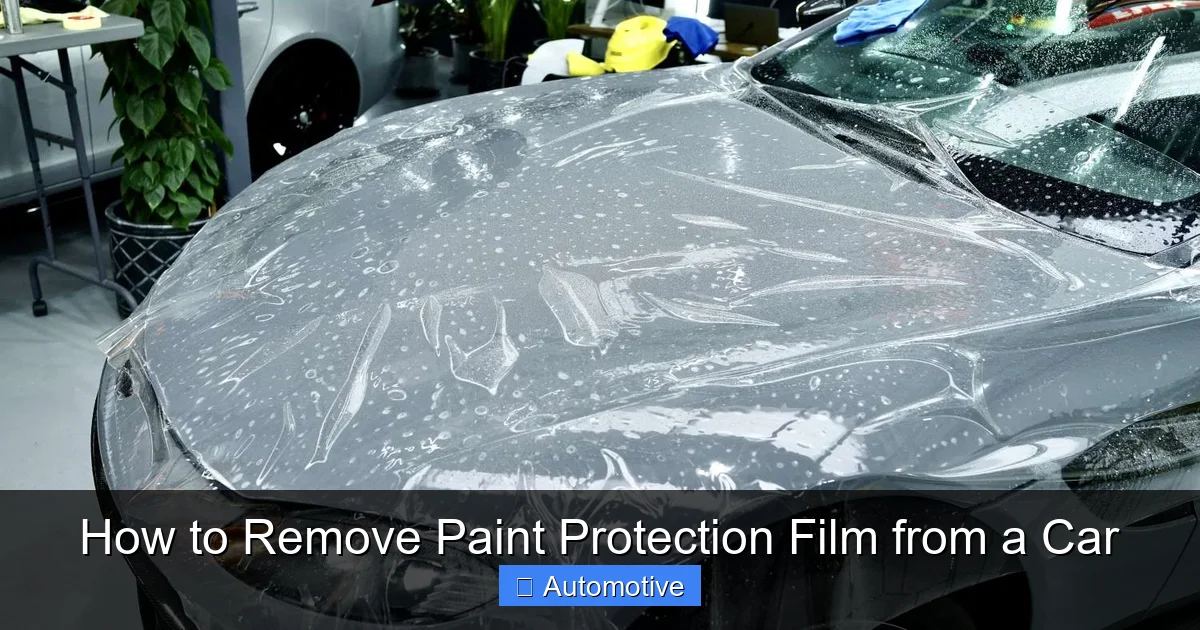 How to Remove Paint Protection Film from a Car