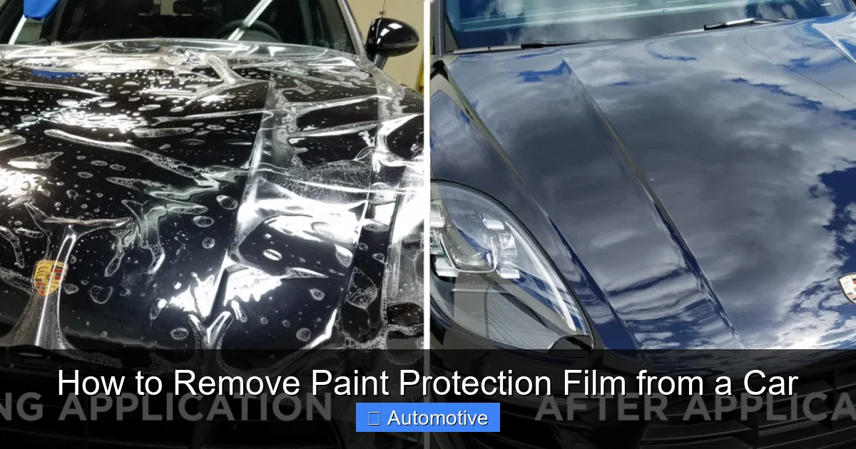How to Remove Paint Protection Film from a Car