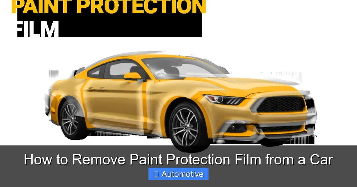 How to Remove Paint Protection Film from a Car