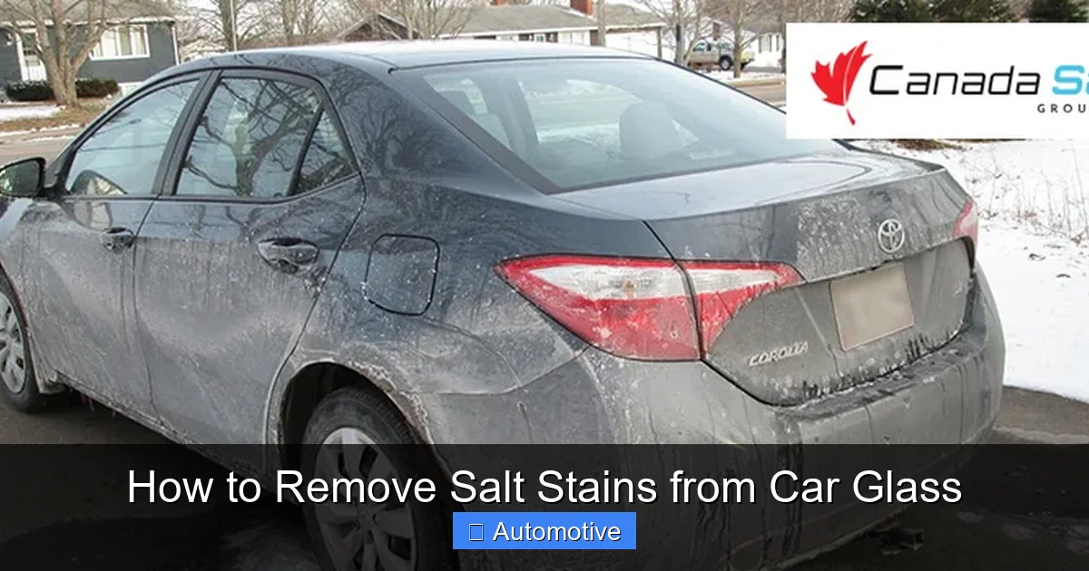 How to Remove Salt Stains from Car Glass