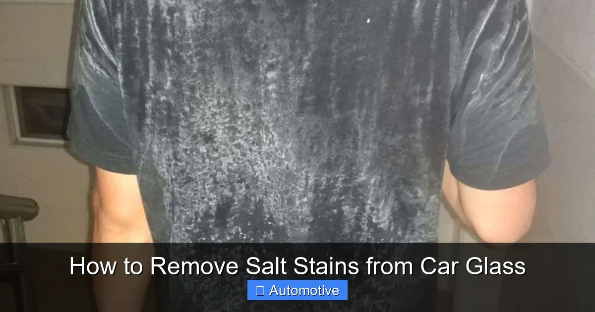 How to Remove Salt Stains from Car Glass