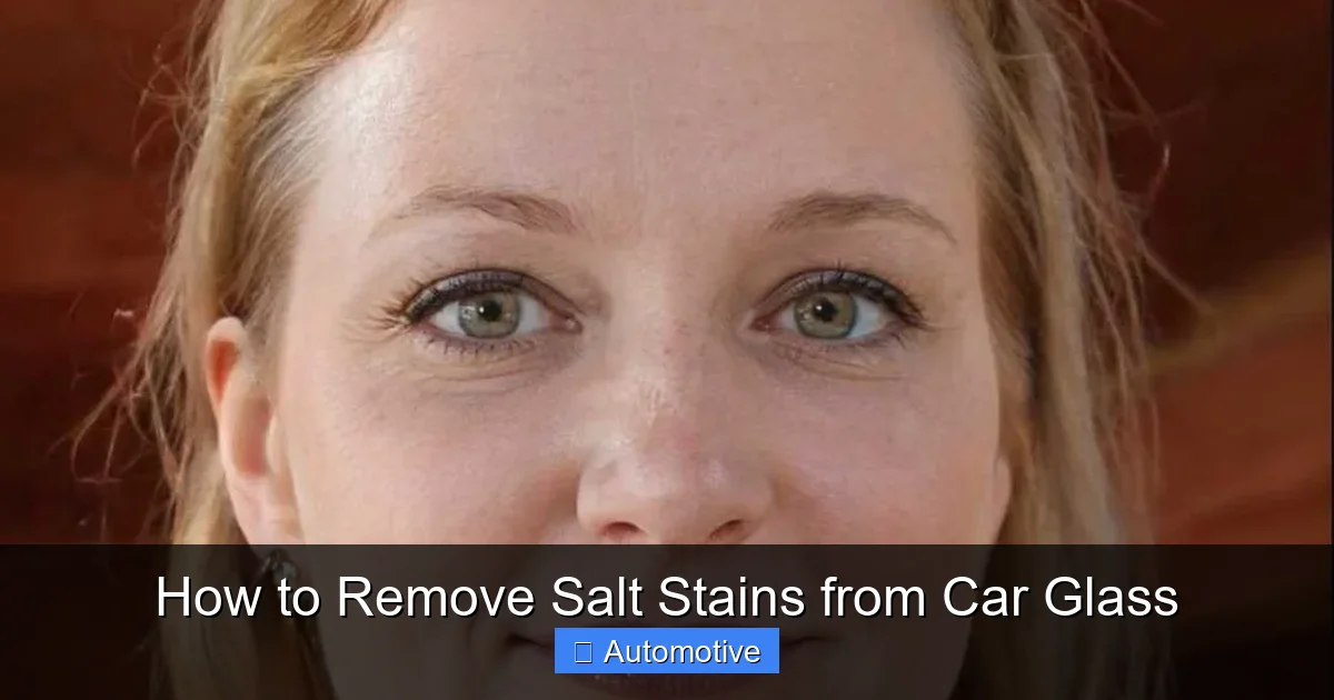 How to Remove Salt Stains from Car Glass
