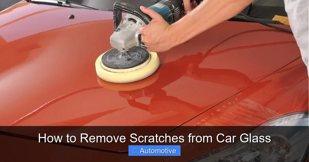 How to Remove Scratches from Car Glass