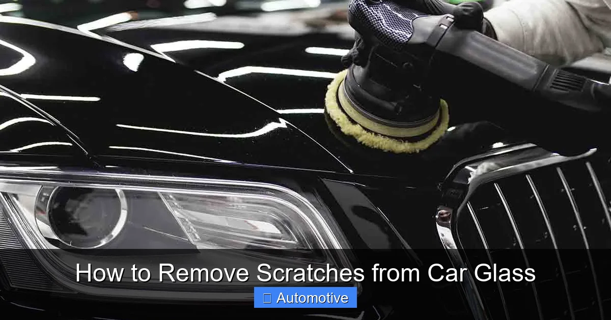 How to Remove Scratches from Car Glass