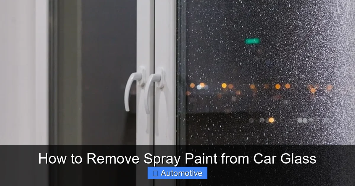 How to Remove Spray Paint from Car Glass
