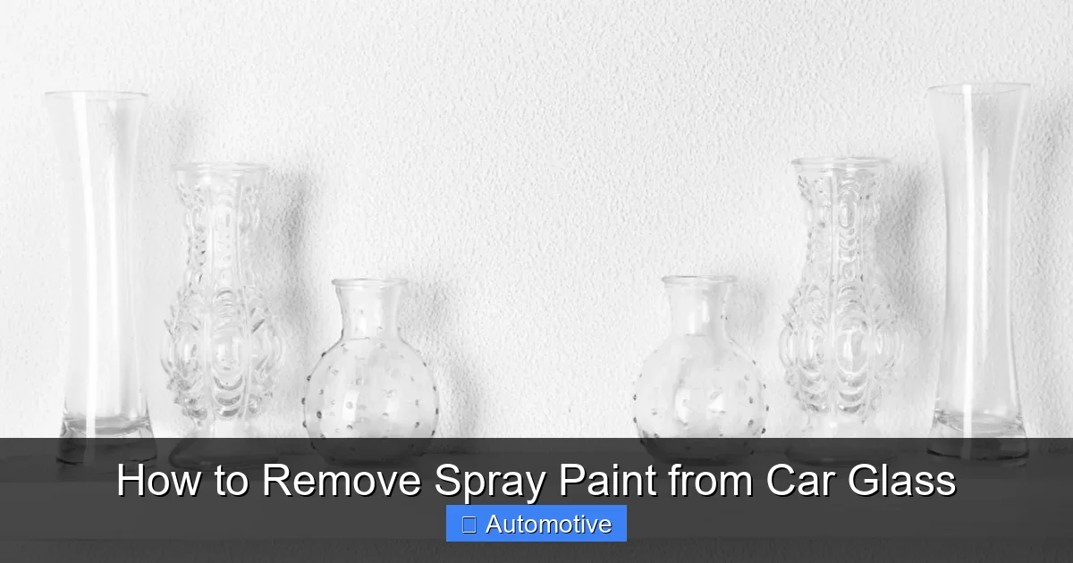 How to Remove Spray Paint from Car Glass
