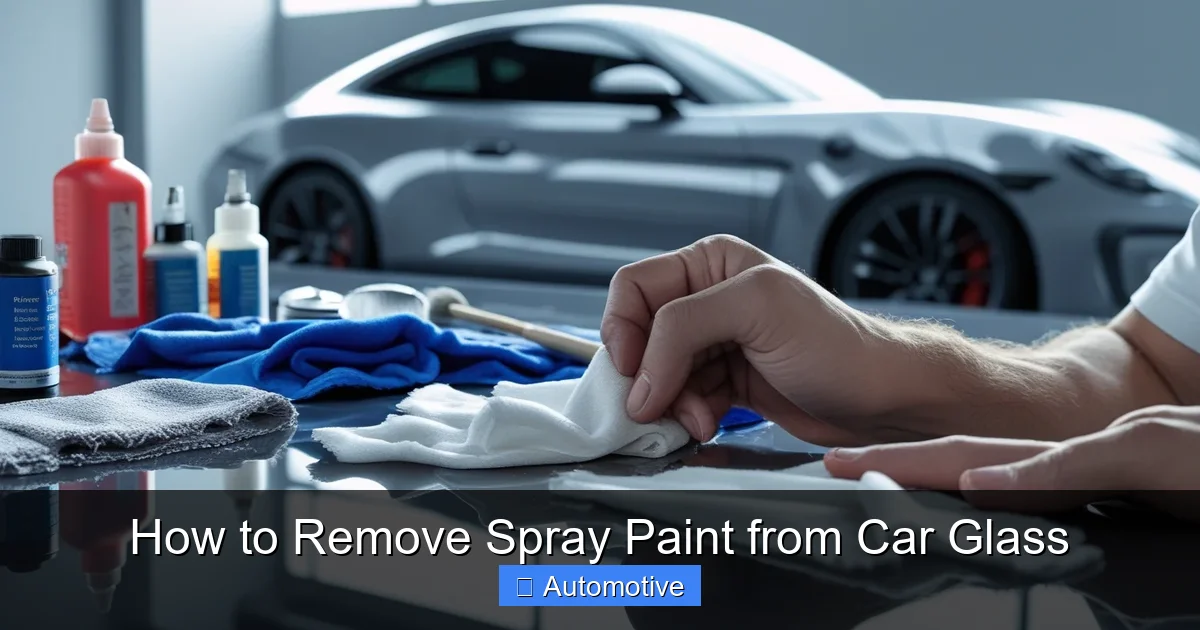 How to Remove Spray Paint from Car Glass