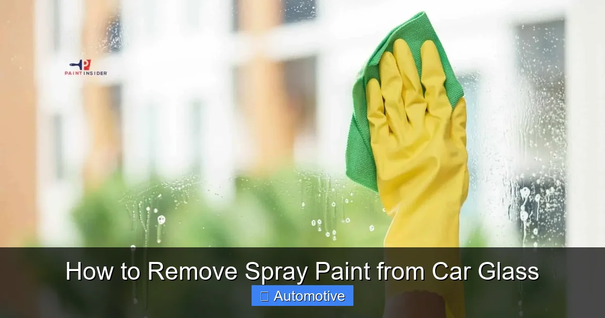 How to Remove Spray Paint from Car Glass