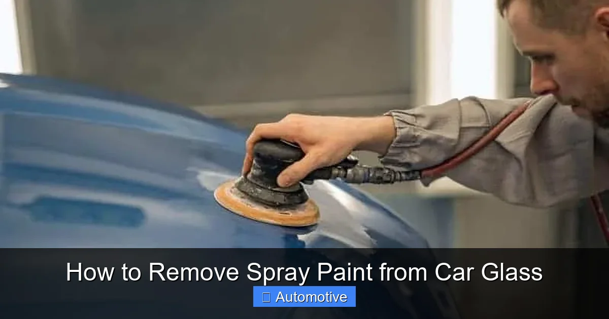 How to Remove Spray Paint from Car Glass