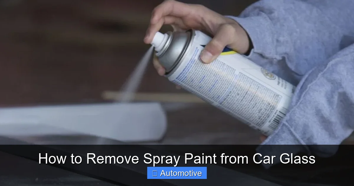 How to Remove Spray Paint from Car Glass
