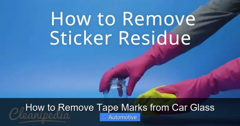 How to Remove Tape Marks from Car Glass
