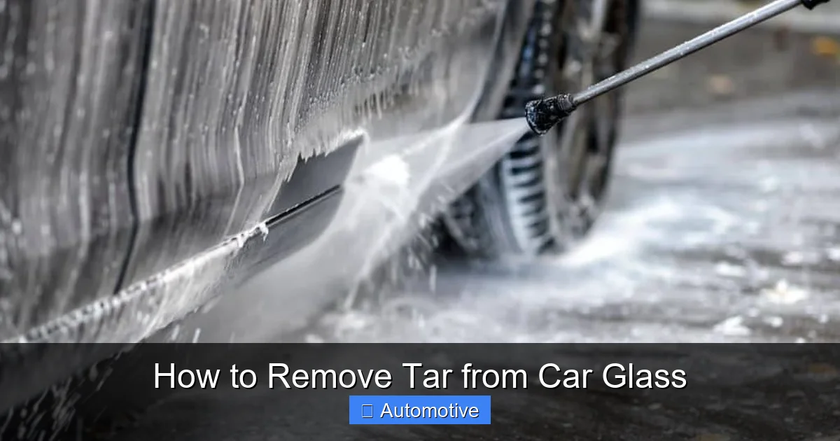 How to Remove Tar from Car Glass