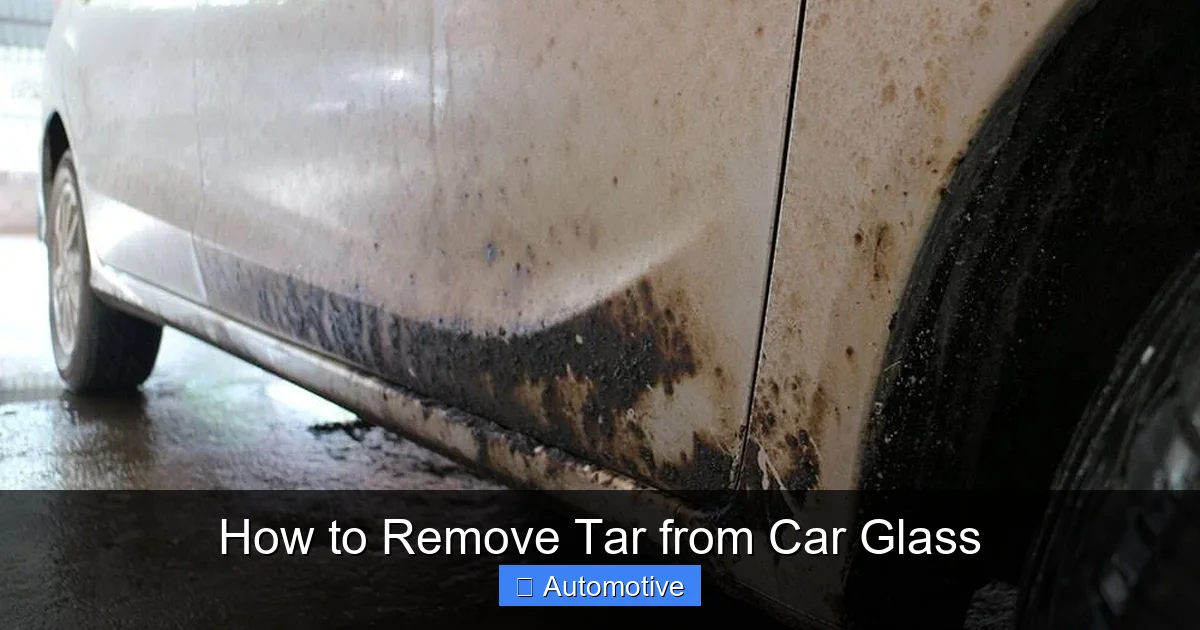 How to Remove Tar from Car Glass