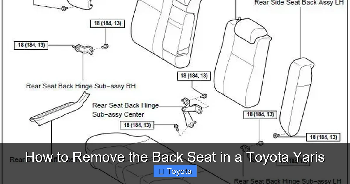 How to Remove the Back Seat in a Toyota Yaris