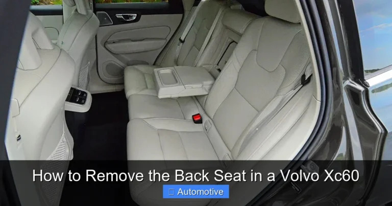 How to Remove the Back Seat in a Volvo Xc60
