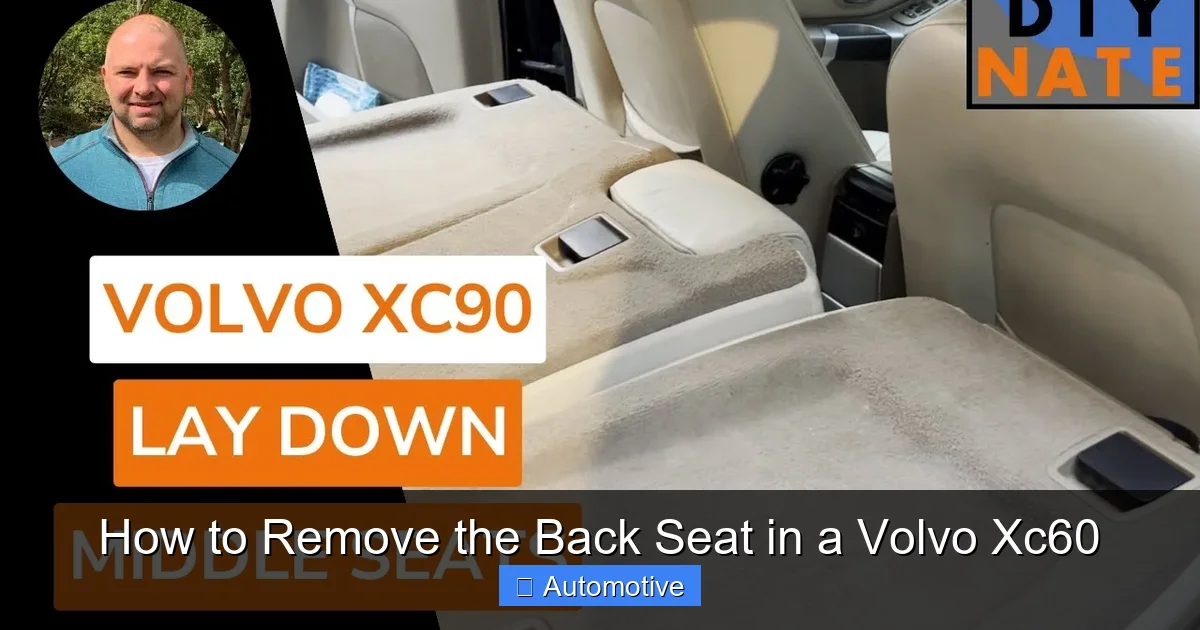 How to Remove the Back Seat in a Volvo Xc60