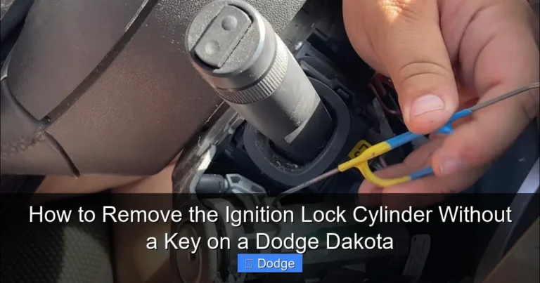 How to Remove the Ignition Lock Cylinder Without a Key on a Dodge Dakota