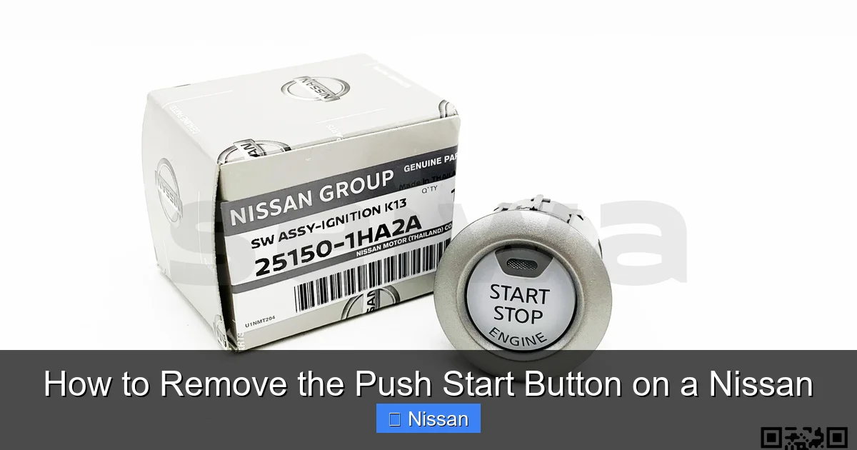How to Remove the Push Start Button on a Nissan