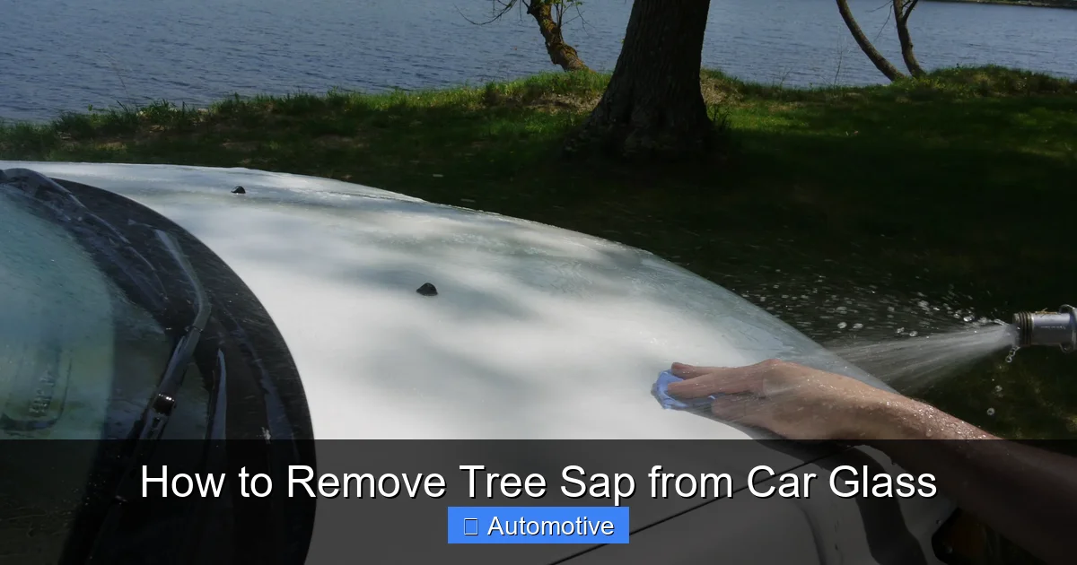 How to Remove Tree Sap from Car Glass
