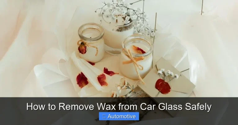 How to Remove Wax from Car Glass Safely