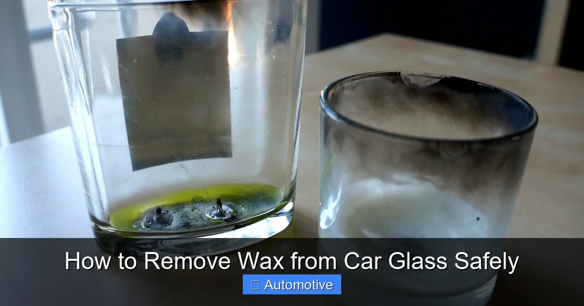 How to Remove Wax from Car Glass Safely