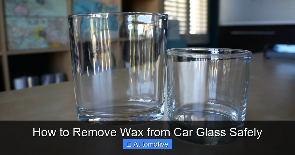 How to Remove Wax from Car Glass Safely