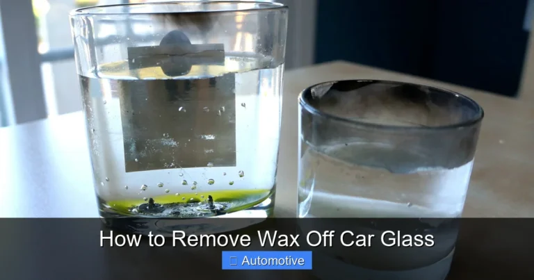 How to Remove Wax Off Car Glass