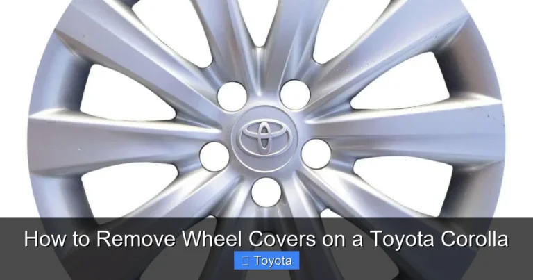How to Remove Wheel Covers on a Toyota Corolla