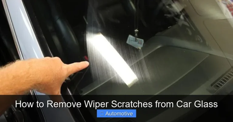 How to Remove Wiper Scratches from Car Glass