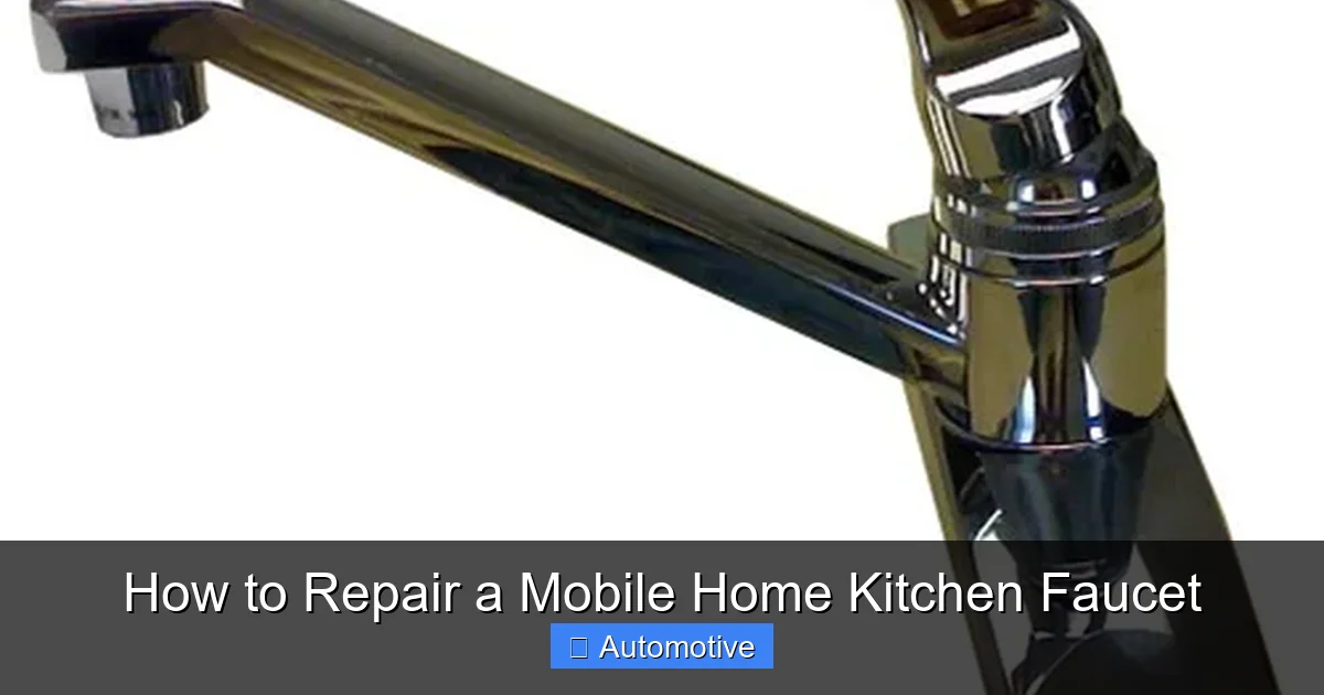 How to Repair a Mobile Home Kitchen Faucet