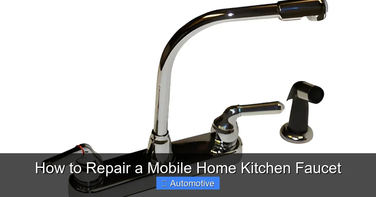 How to Repair a Mobile Home Kitchen Faucet
