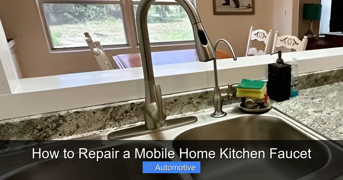 How to Repair a Mobile Home Kitchen Faucet
