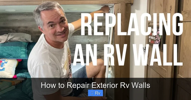 How to Repair Exterior Rv Walls