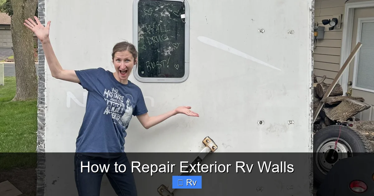 How to Repair Exterior Rv Walls