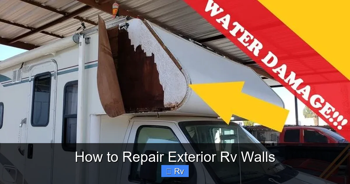 How to Repair Exterior Rv Walls