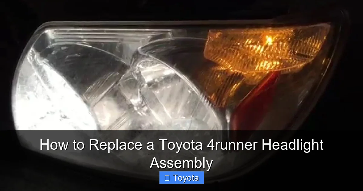 How to Replace a Toyota 4runner Headlight Assembly