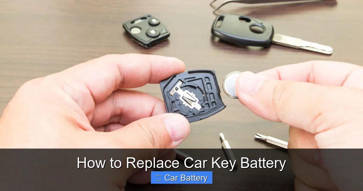 How to Replace Car Key Battery