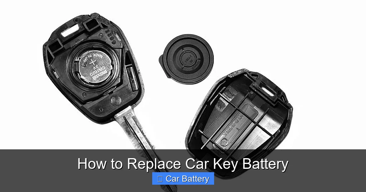 How to Replace Car Key Battery