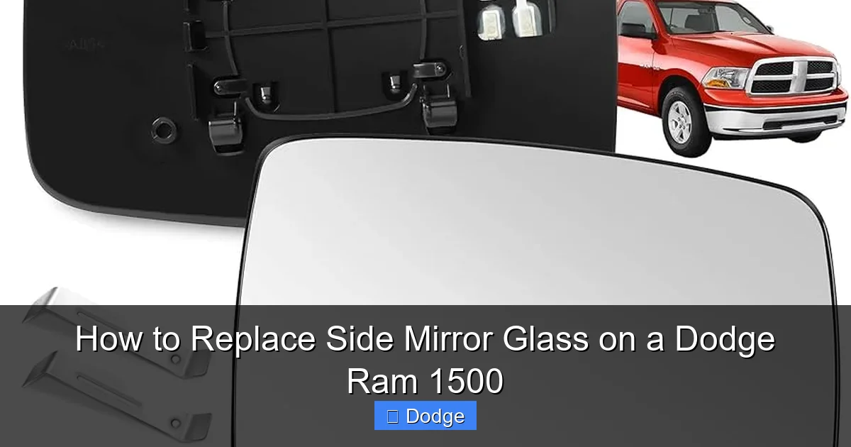 How to Replace Side Mirror Glass on a Dodge Ram 1500