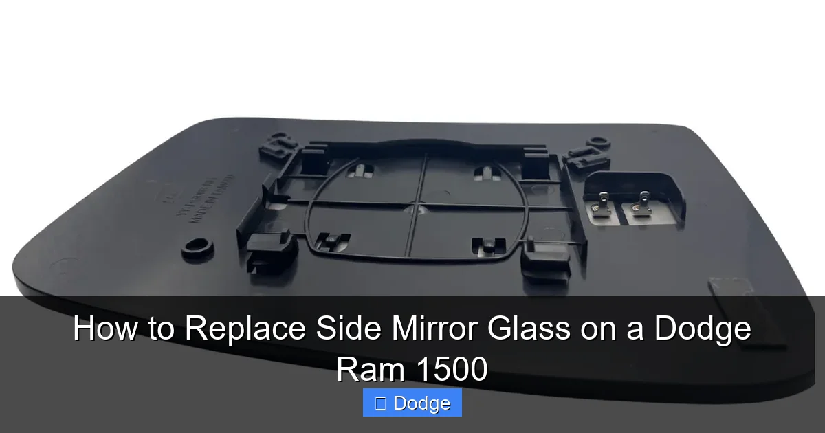 How to Replace Side Mirror Glass on a Dodge Ram 1500