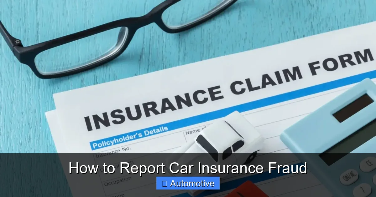 How to Report Car Insurance Fraud