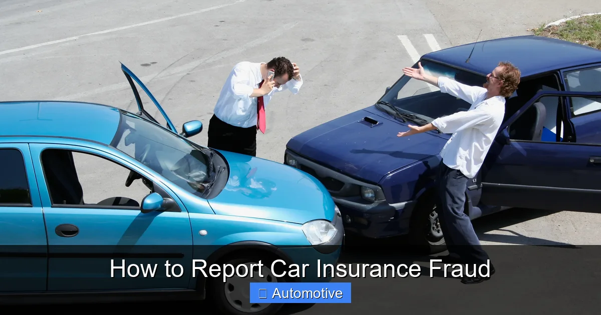 How to Report Car Insurance Fraud