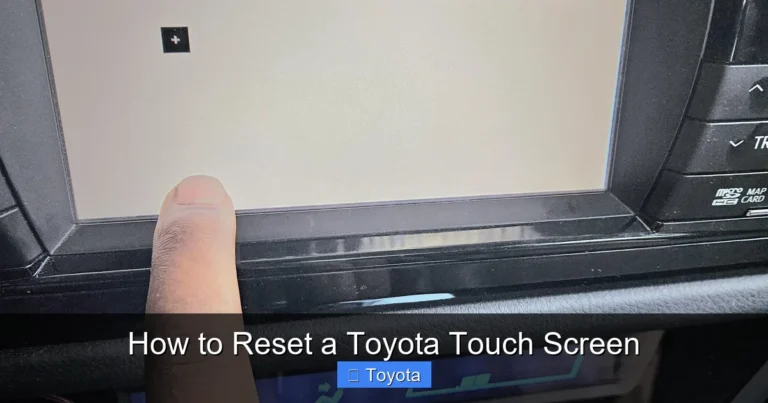 How to Reset a Toyota Touch Screen