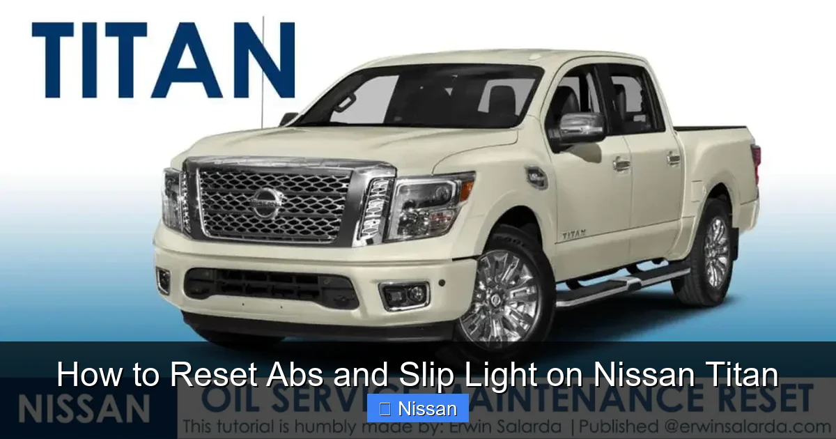 How to Reset Abs and Slip Light on Nissan Titan