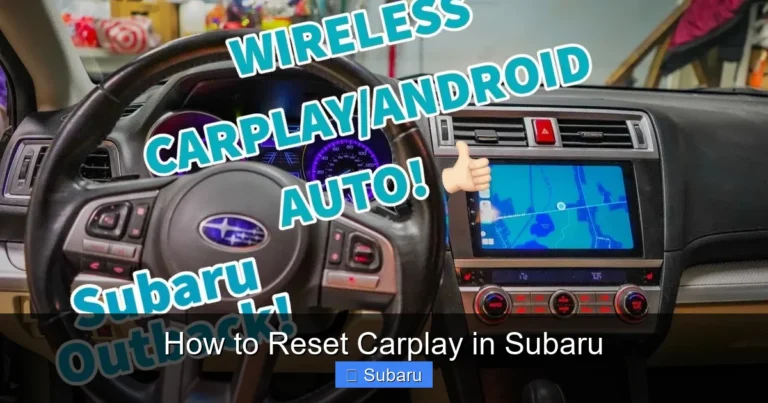 How to Reset Carplay in Subaru